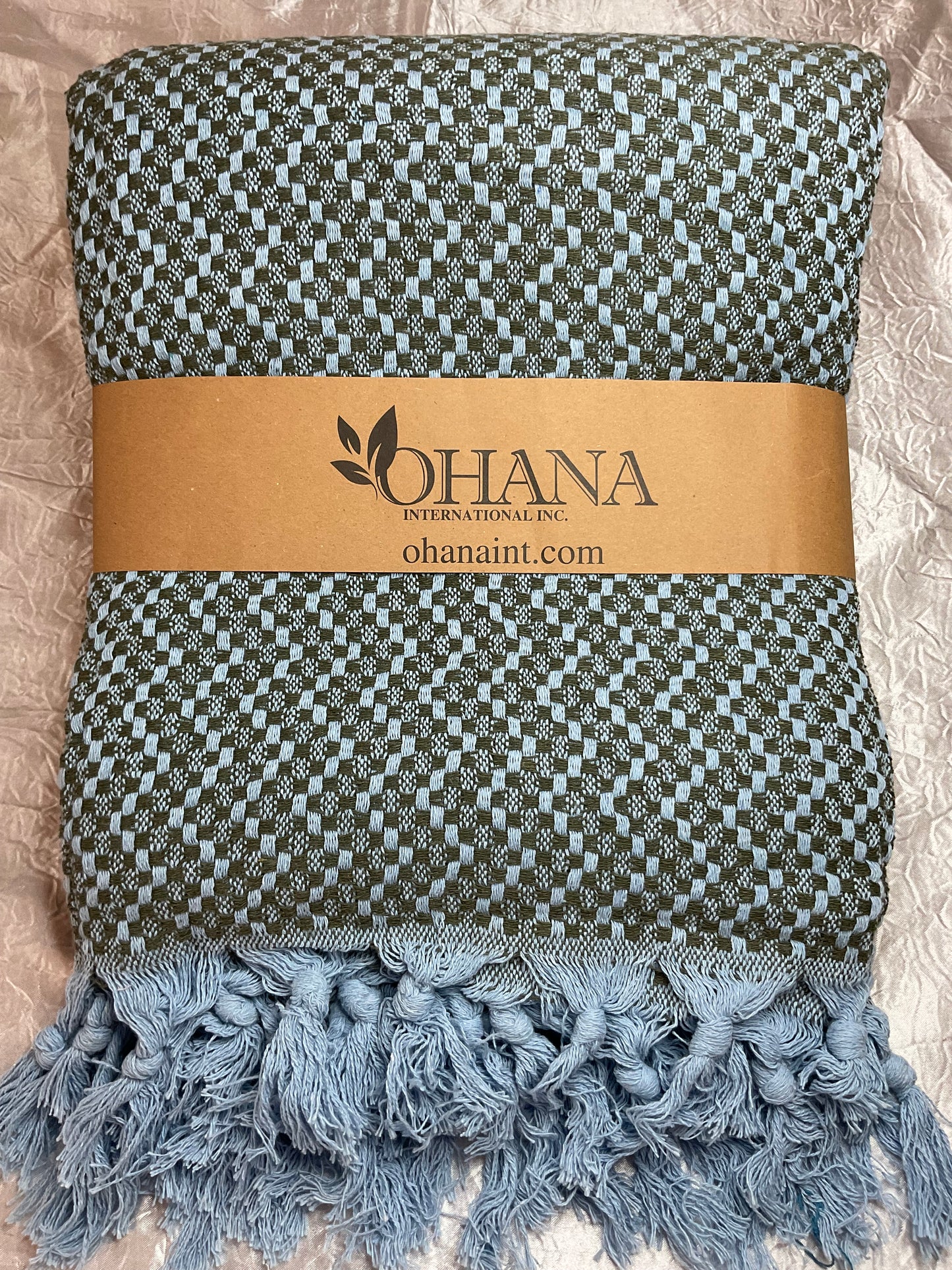 Specialty Knit - Olive and Blue