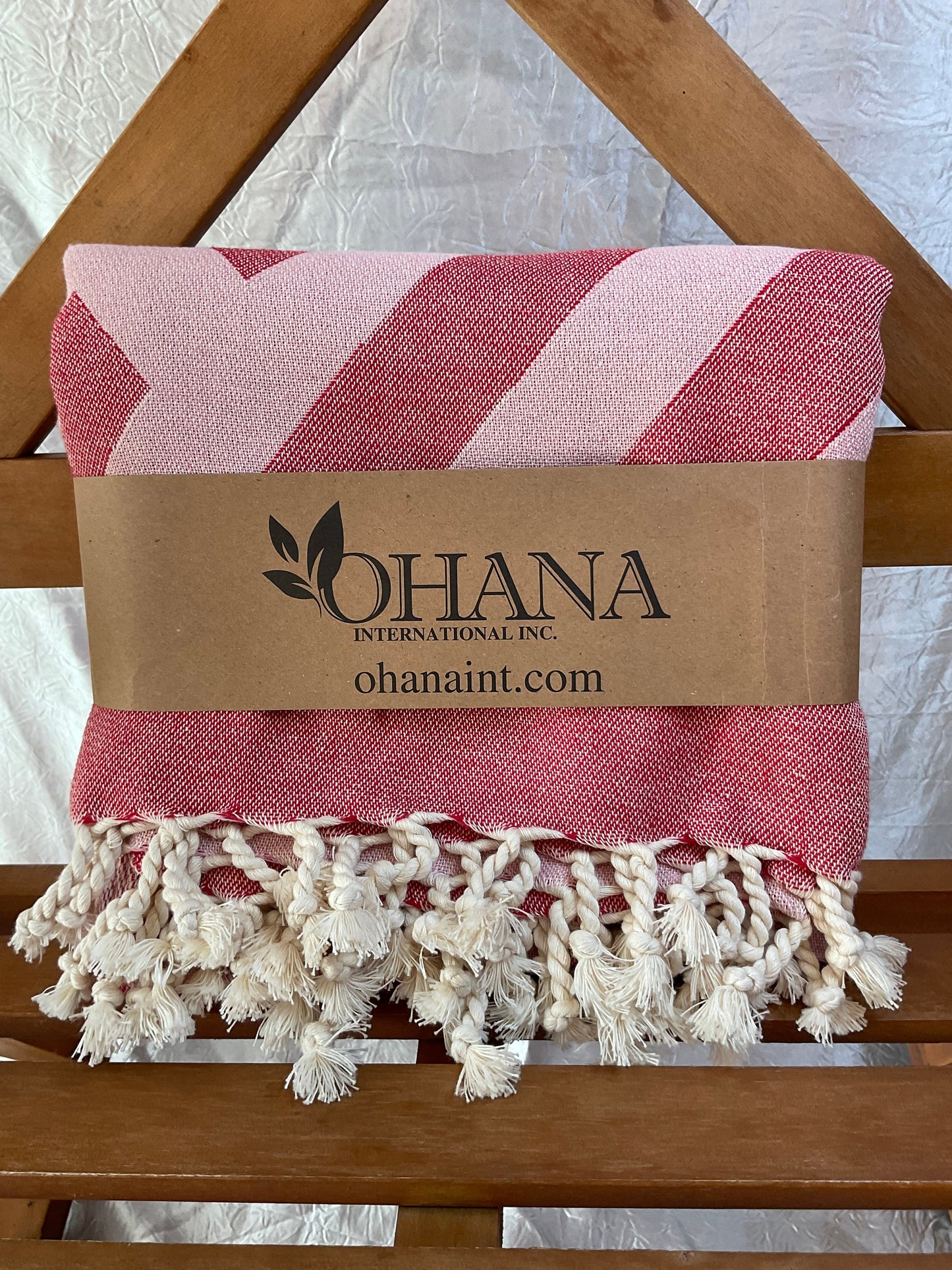 Arrow Head Turkish Towel - Red