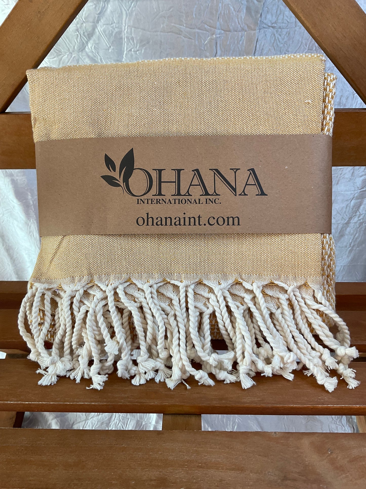 Mustard Woven Turkish Cotton Towel