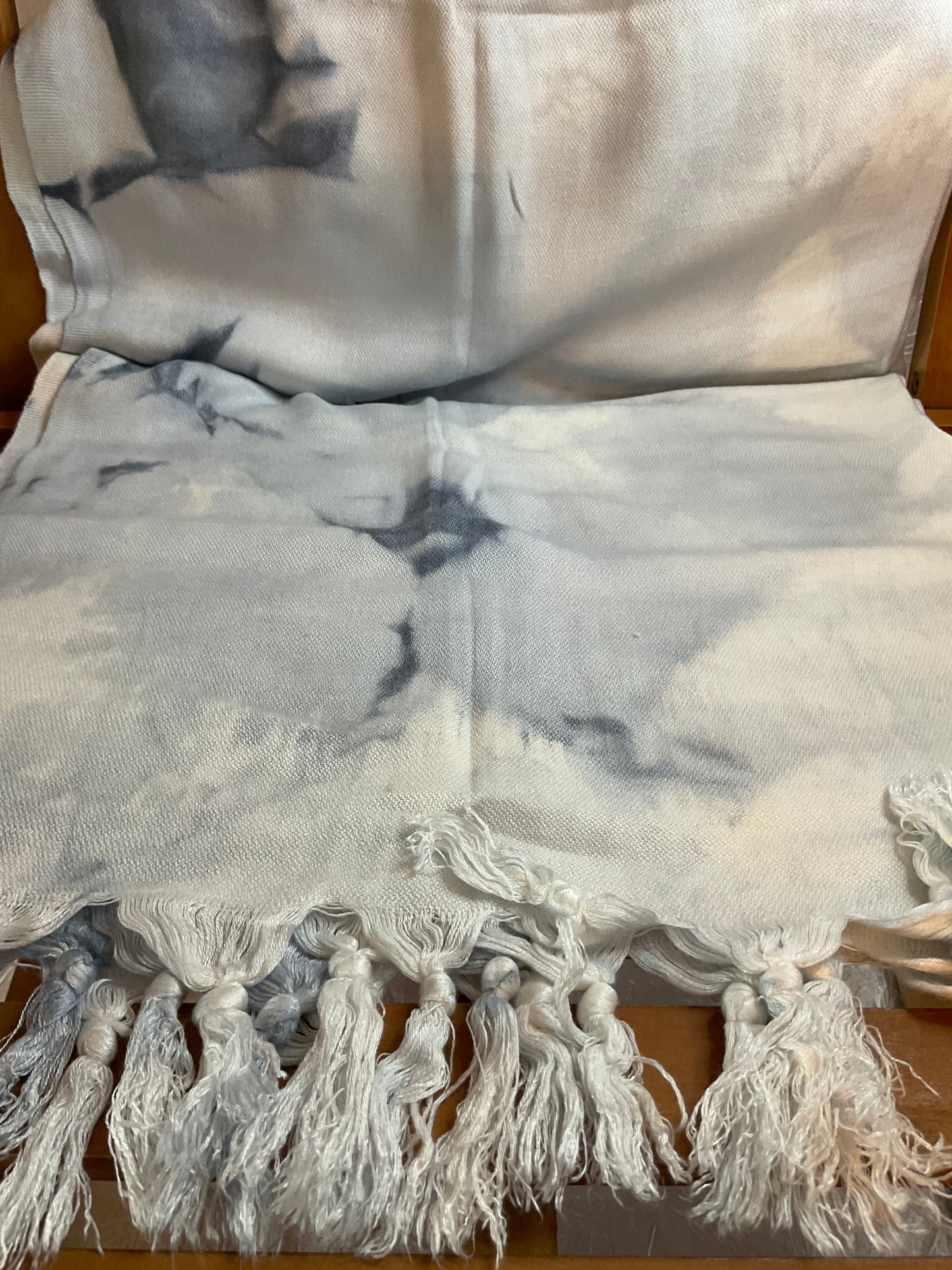 Blue Tye Dye Cotton Towel