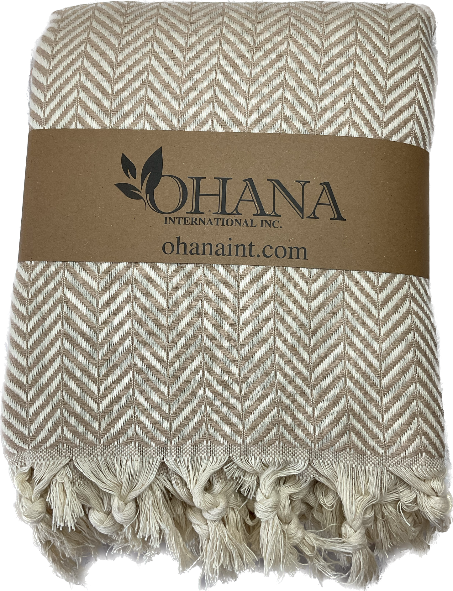 Natural Turkish Cotton Lightweight Blanket - Herringbone - 15 Colors