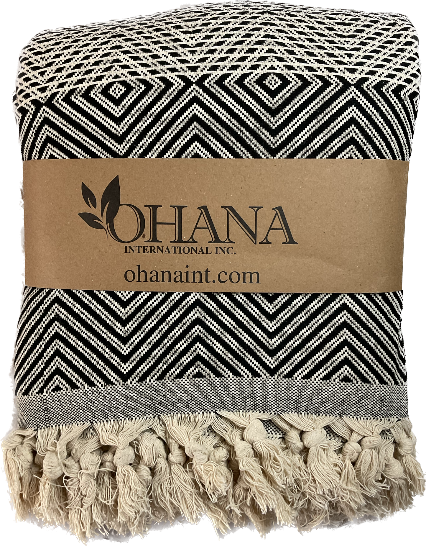 Herringbone and Diamond Cotton Blanket - 4 Colors