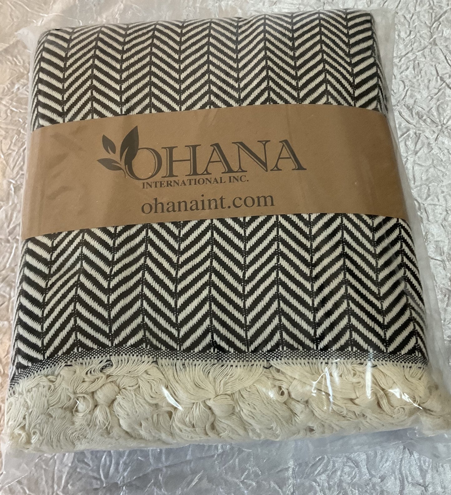 Natural Turkish Cotton Lightweight Blanket - Herringbone - 15 Colors