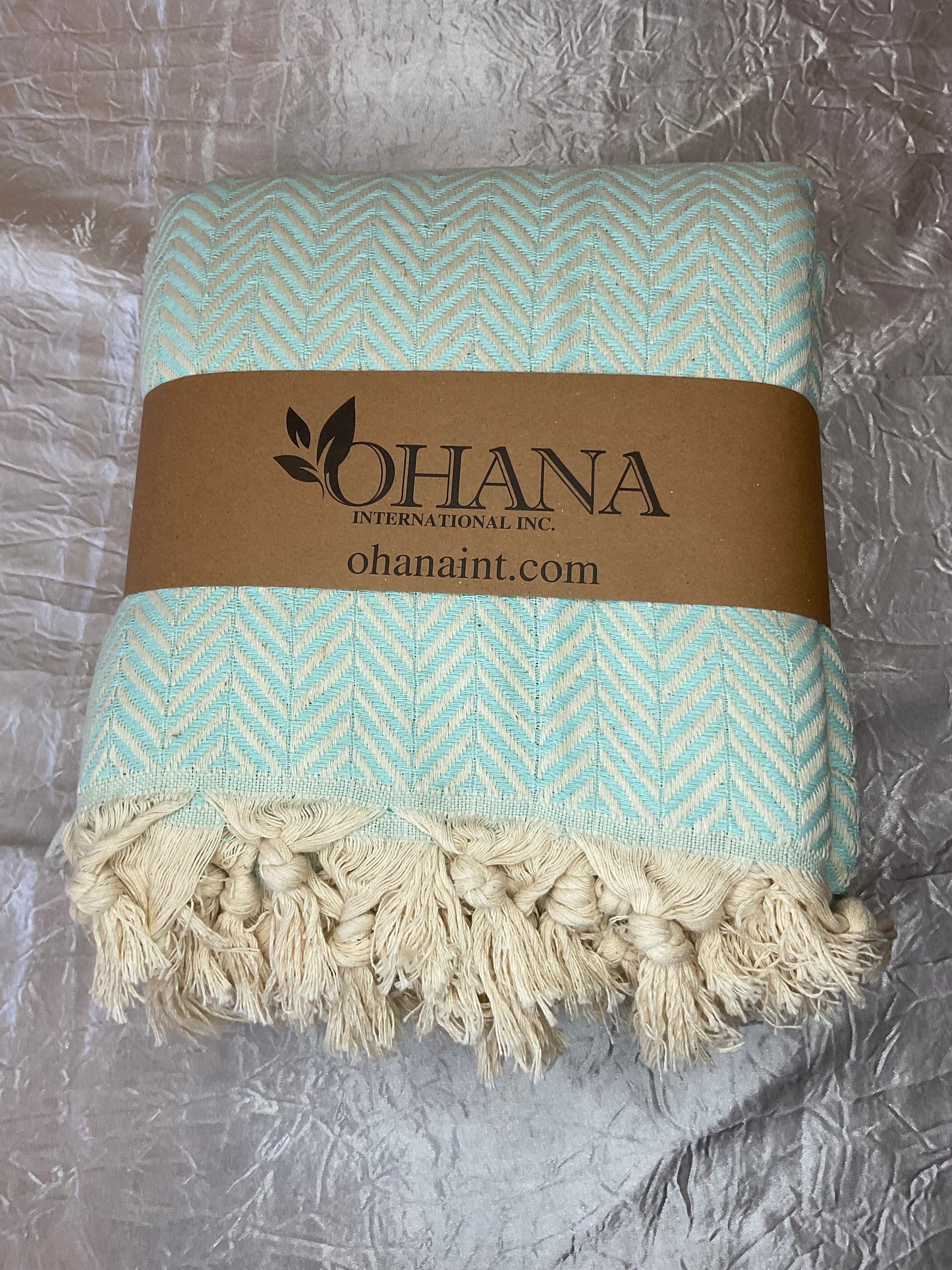 Natural Turkish Cotton Lightweight Blanket - Herringbone - 15 Colors