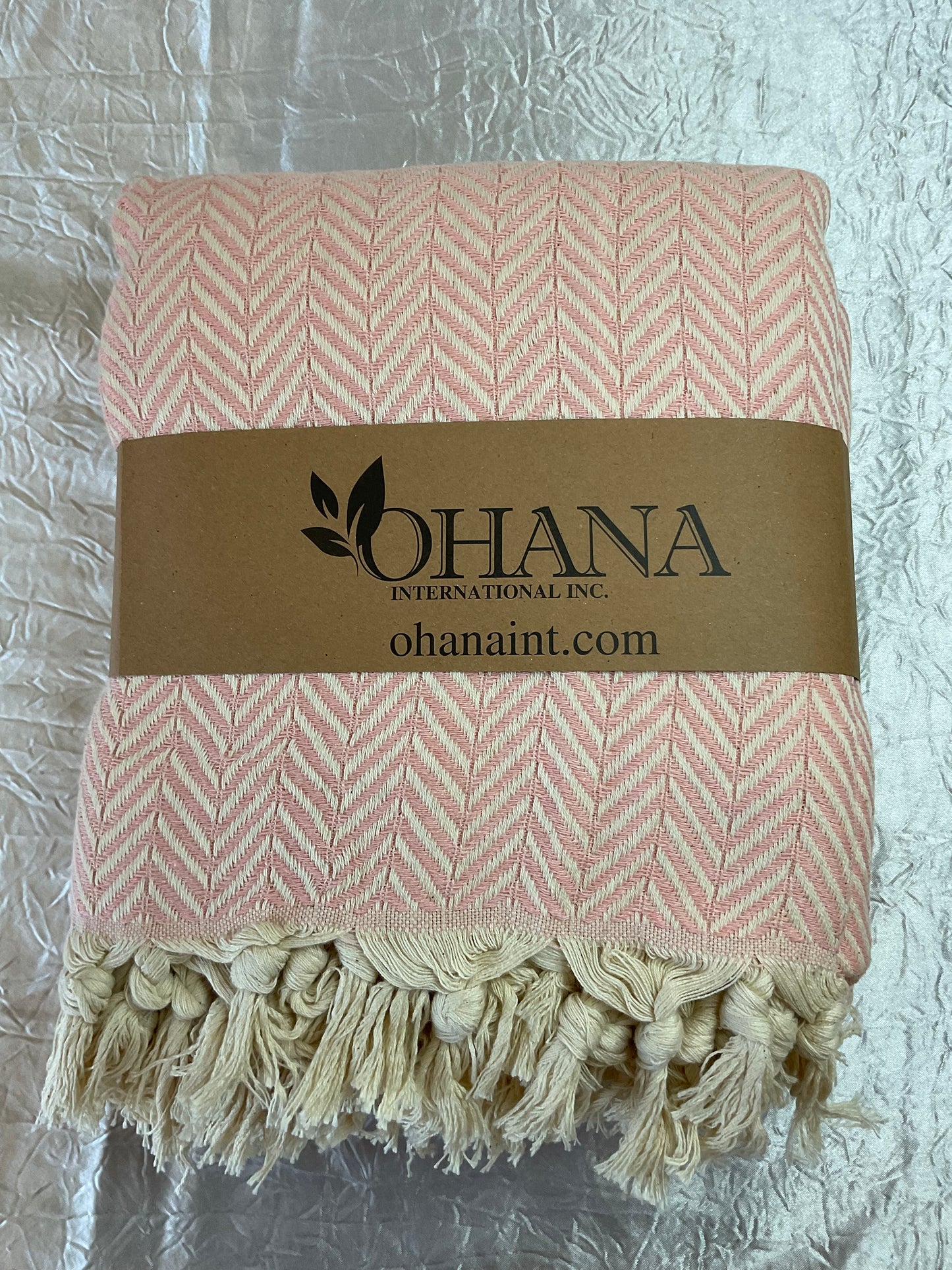 Natural Turkish Cotton Lightweight Blanket - Herringbone - 15 Colors