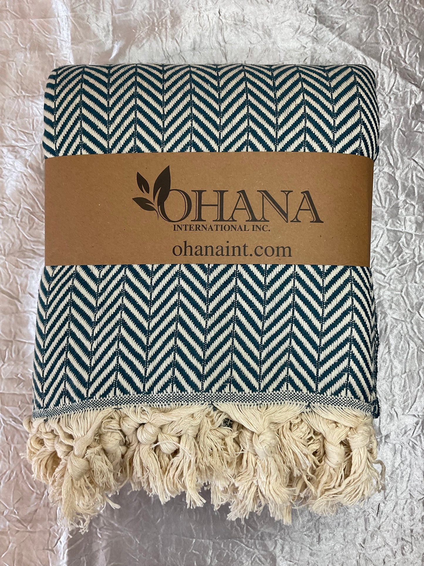 Natural Turkish Cotton Lightweight Blanket - Herringbone - 15 Colors