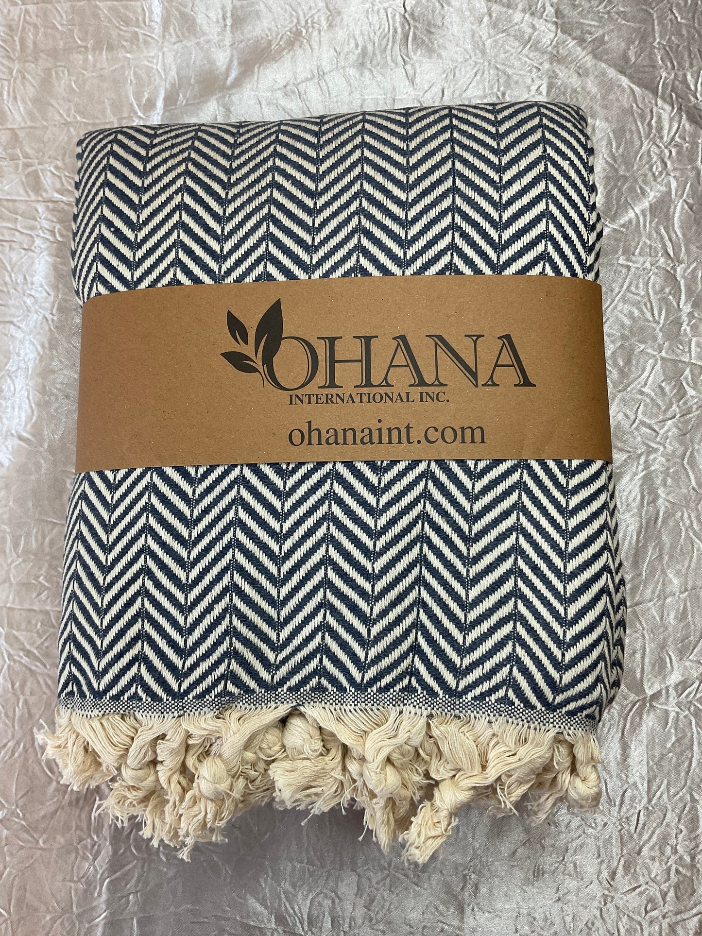 Natural Turkish Cotton Lightweight Blanket - Herringbone - 15 Colors