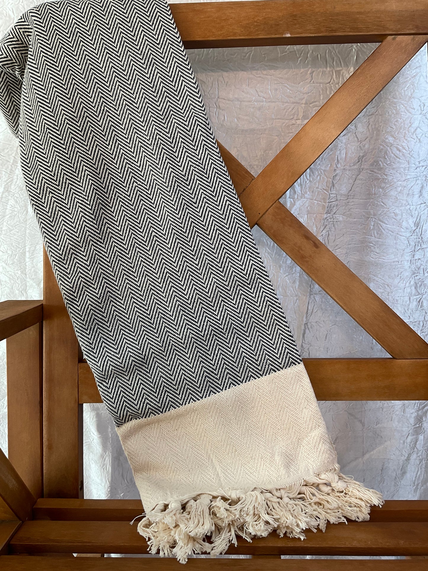 Zig Zag Turkish Cotton Towel - 4 Colors