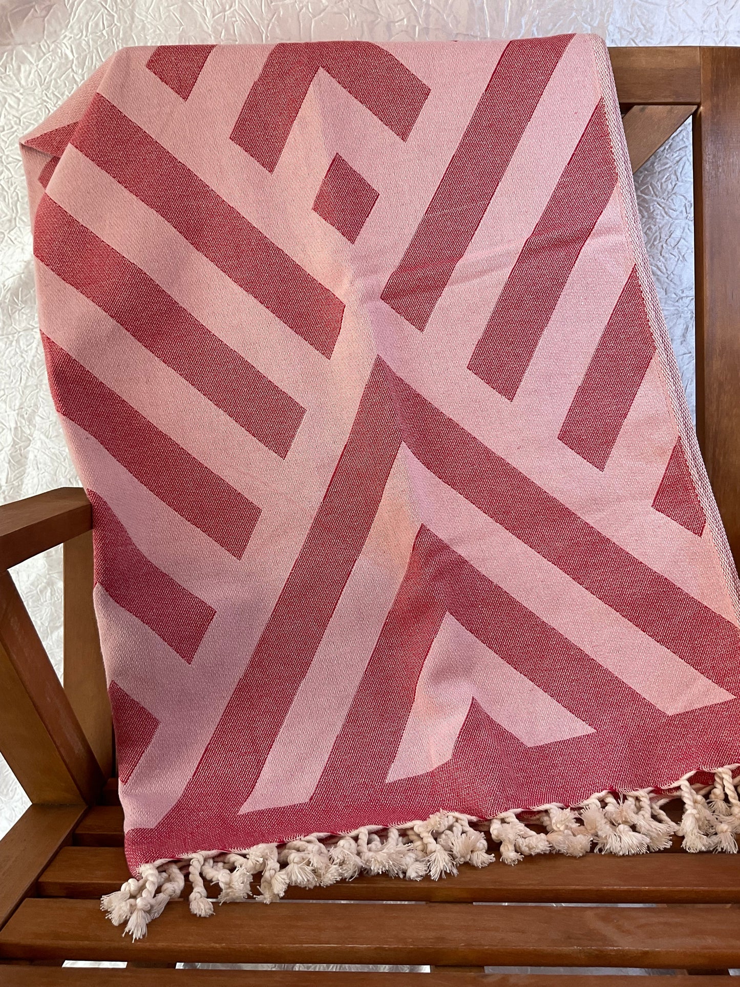 Arrow Head Turkish Towel - Red