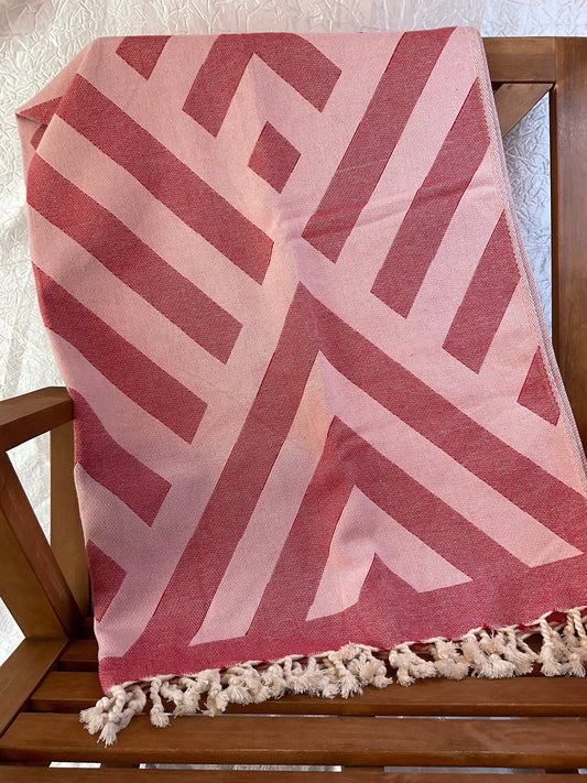Arrow Head Turkish Towel - Red