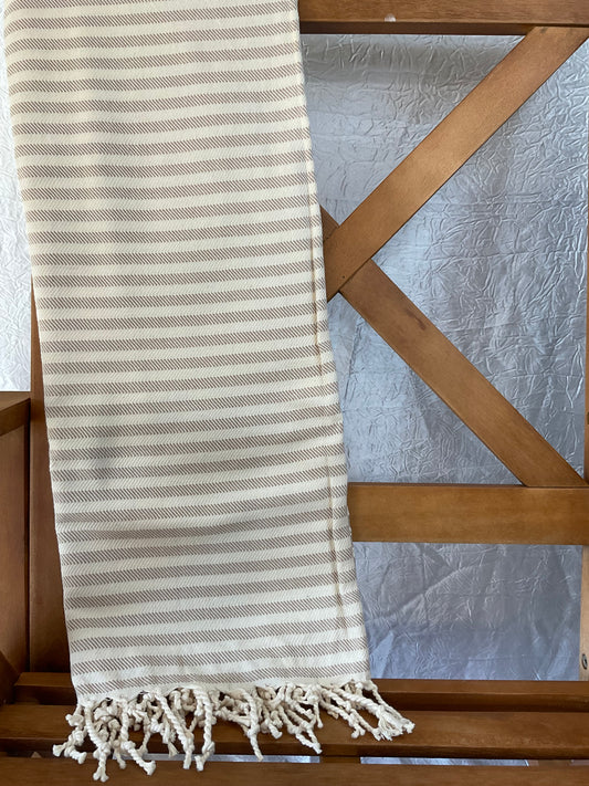 Pixelated Stripe - Turkish Cotton Towel - 4 Colors