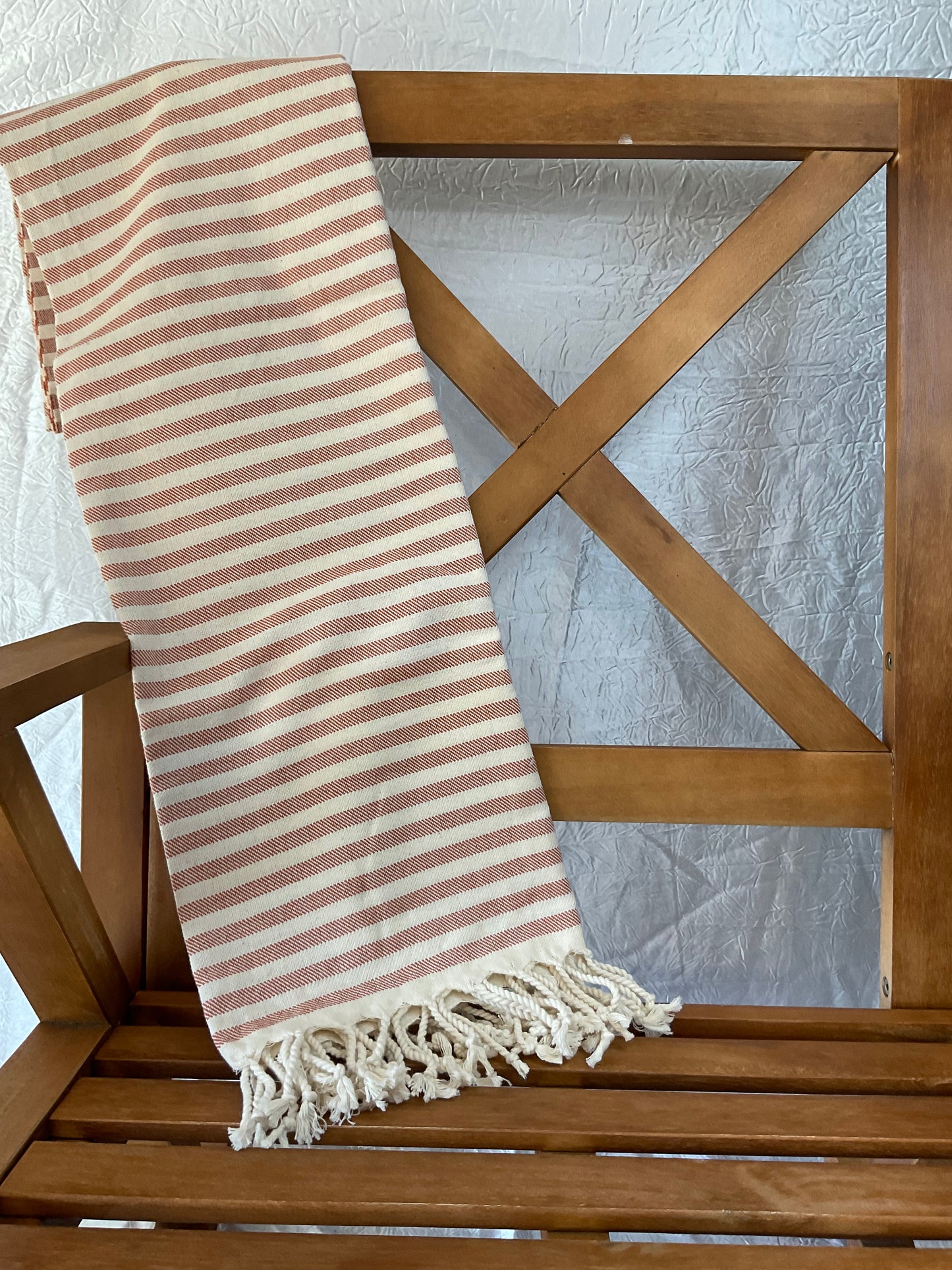 Pixelated Stripe - Turkish Cotton Towel - 4 Colors