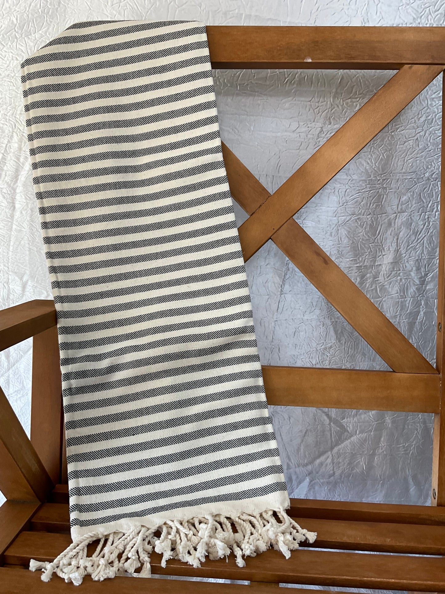 Pixelated Stripe - Turkish Cotton Towel - 4 Colors