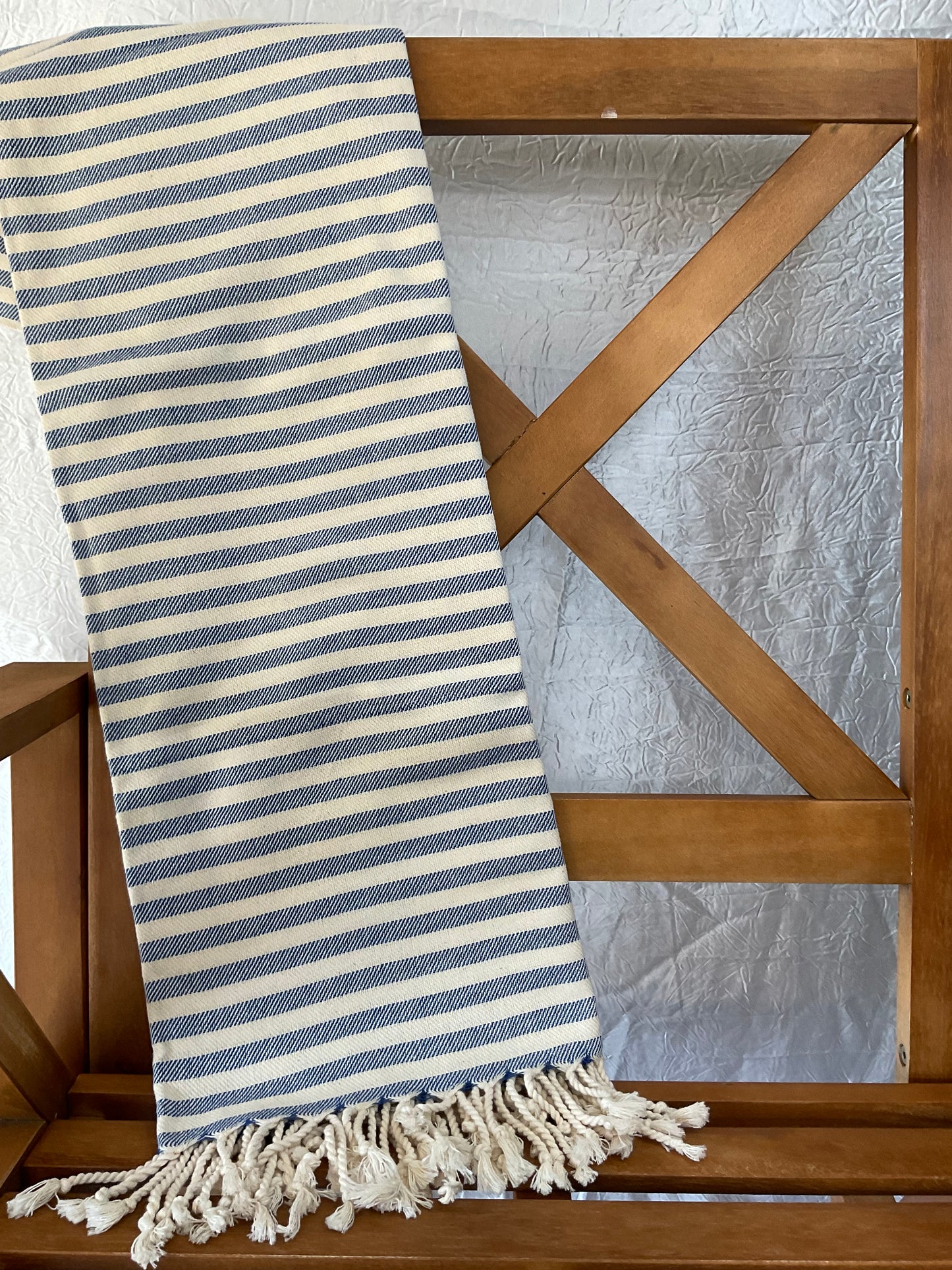Pixelated Stripe - Turkish Cotton Towel - 4 Colors