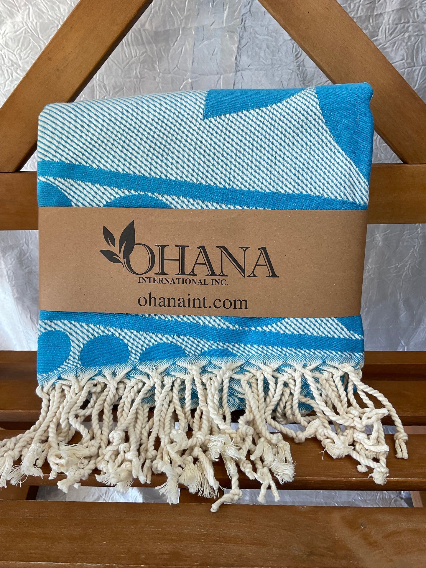 Mandala Flower, Reversible - Knit Turkish Cotton Towel - 2 Colors