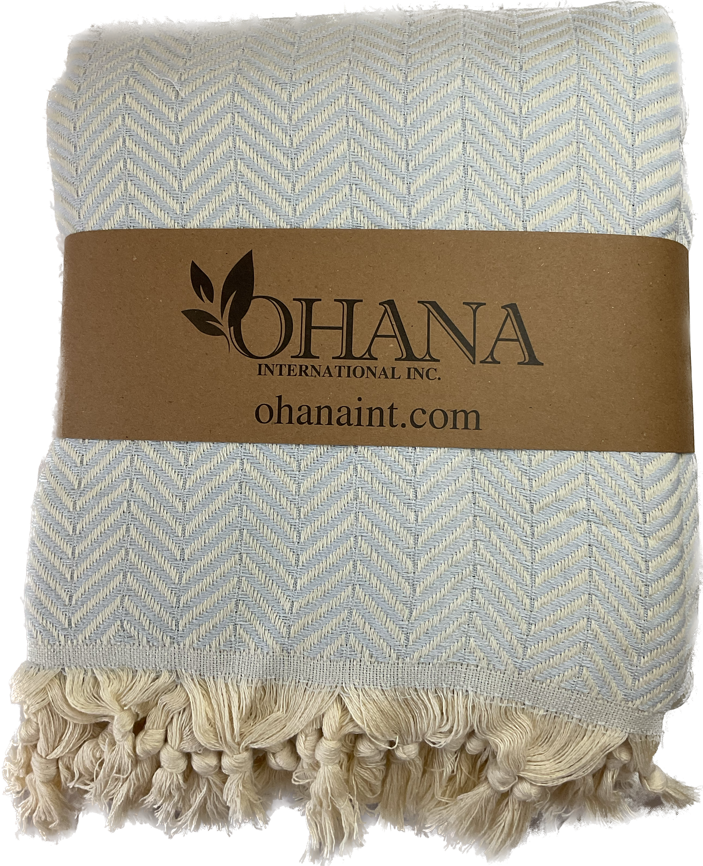 Natural Turkish Cotton Lightweight Blanket - Herringbone - 15 Colors