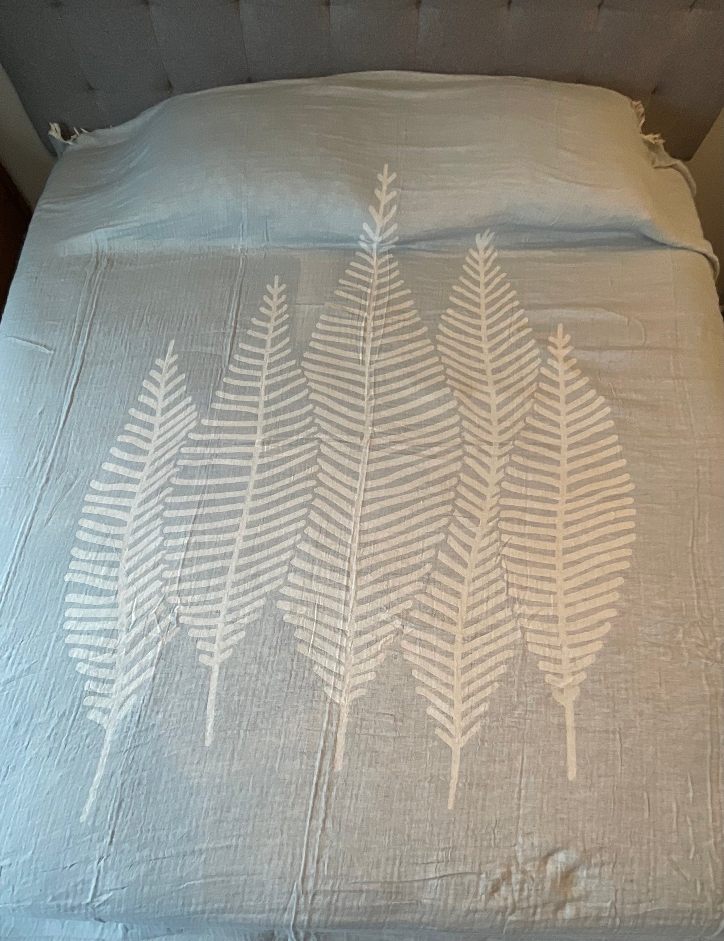 Muslin Cotton - Modern Fern - Olive